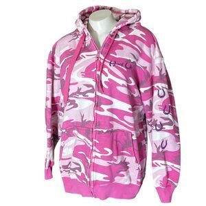 WTDTX Camouflage Equestrian Hoof Life “ Giddy Up” Full Zip Hoodie